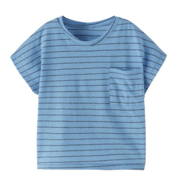 NWT Zara Unisex Toddler Linen Blend Tee - Picture 1 of 3